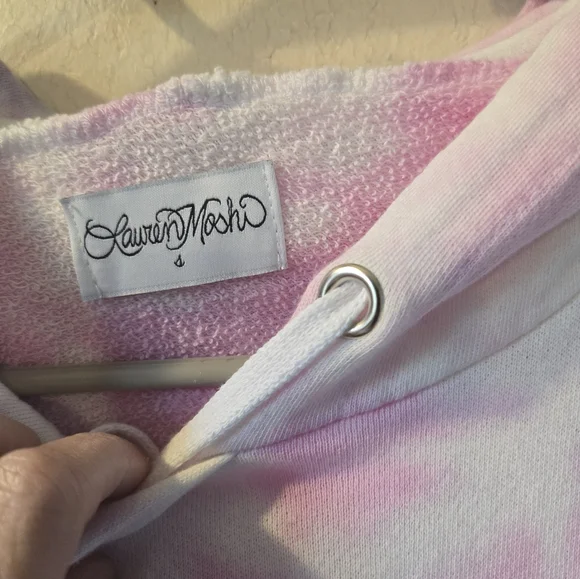 NWT Lauren Moshi Anissa Tye-dye Tongue hoodie - Picture 5 of 8